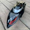 Ssccgym RTF RTR Large Remote Control Speed Boat 3S Battery RC Brushless Submarine Watercraft 35-55km/h with LED Lights for Adults on Lake Pool Sea (Black Brushless) view 1