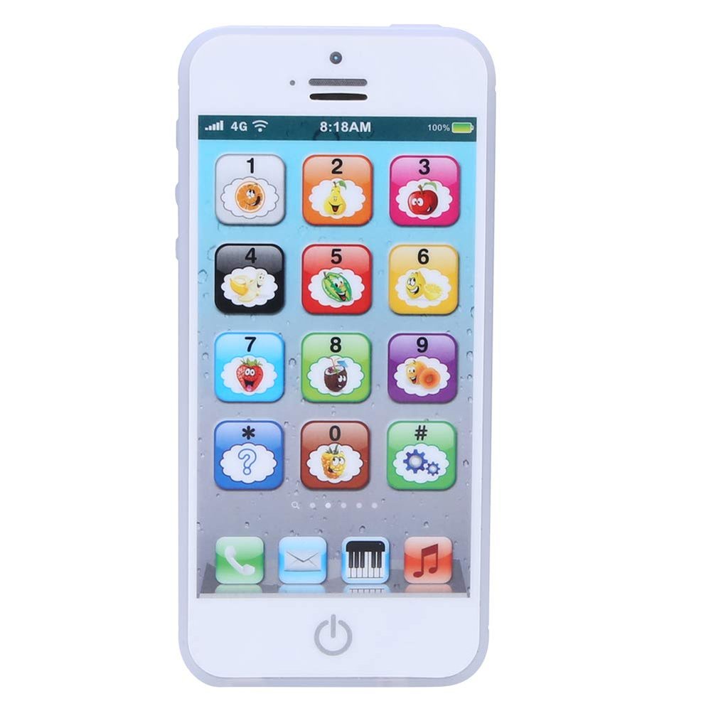 Music Light Touch Screen Mobile Phone Toy Early Kids Development Kids Learning Tool(White), Infants English Learning Hine, Infants English Learning Hine, Music Light Touch Schild Learning Phone