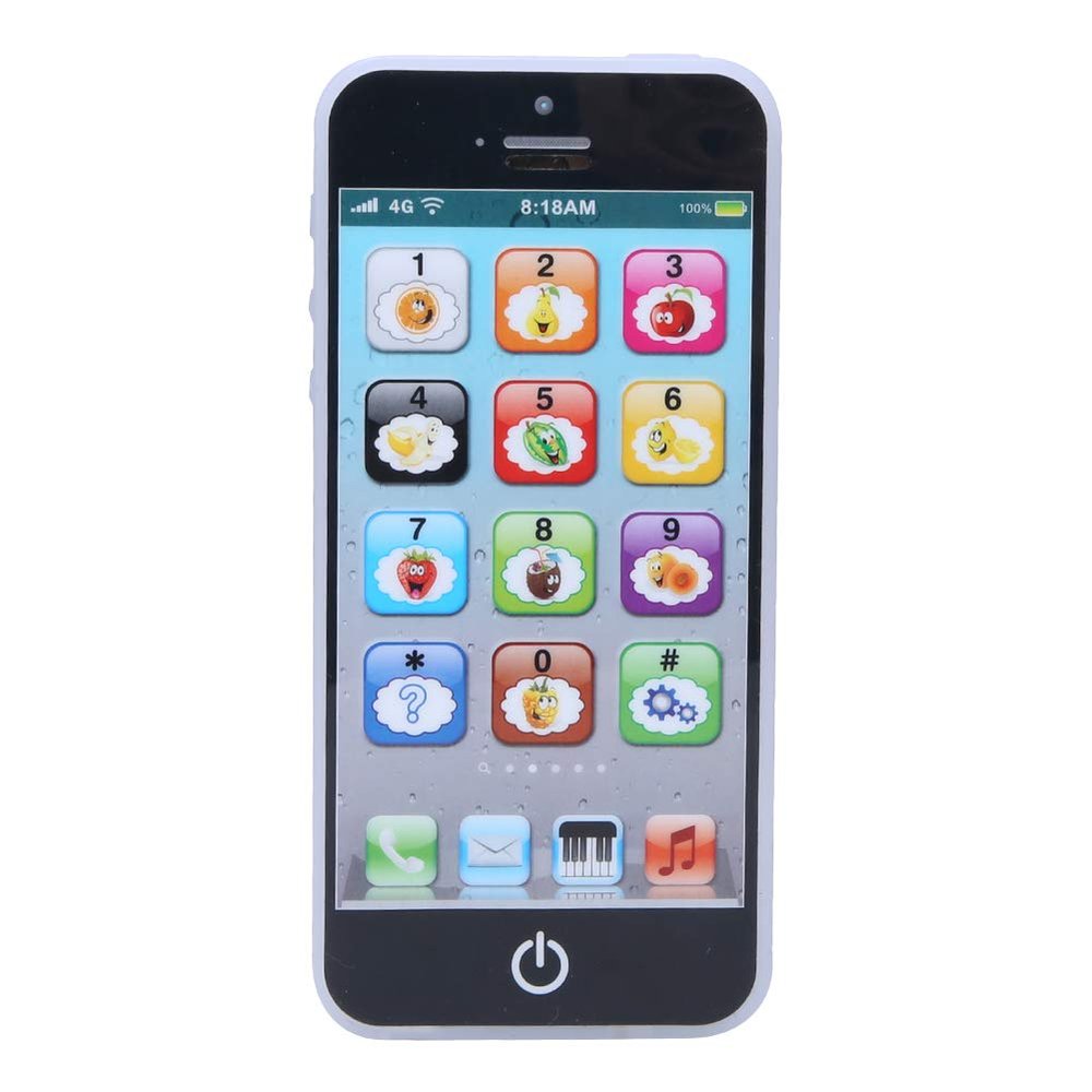 Music Light Touch Screen Mobile Phone Toy Early Kids Development Kids Learning Tool(Black), Infants English Learning Hine, Infants English Learning Hine, Music Light Touch Schild Learning Phone
