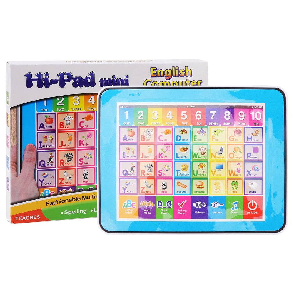 Pilipane Insert The Card and Use Can Let Babies Know More Knowledge(Blue), Kid Card Early Education Hine for Boys Girls Fink Dinosaur Electronic Learning Toys, Kid Card Early Education Hine for Bo
