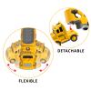 TEMI Construction Truck Toys Cars for Toddlers 3-5 - 7-in-1 Friction Powered Vehicle Toy 3 4 5 6 Year Old Boys, Carrier Transport Trucks Kids Years, Car Set Age 3-9 Boys and Girls view 4
