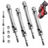 4Pcs Metal Stainless Steel Drive Shaft CVD for 1/10 Slash Rustler Stampede VXL 4X4 4WD RC Car Upgrade Parts(Silver) view 1