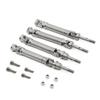 4Pcs Metal Stainless Steel Drive Shaft CVD for 1/10 Slash Rustler Stampede VXL 4X4 4WD RC Car Upgrade Parts(Silver) view 4