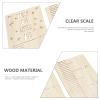 DECHOUS 1set Wooden Height Ruler Wall Decal for Boy Girl Removable Growth Chart Sticker for Boy Girl Room Decor Creative Splicing Design Fun Measuring view 4
