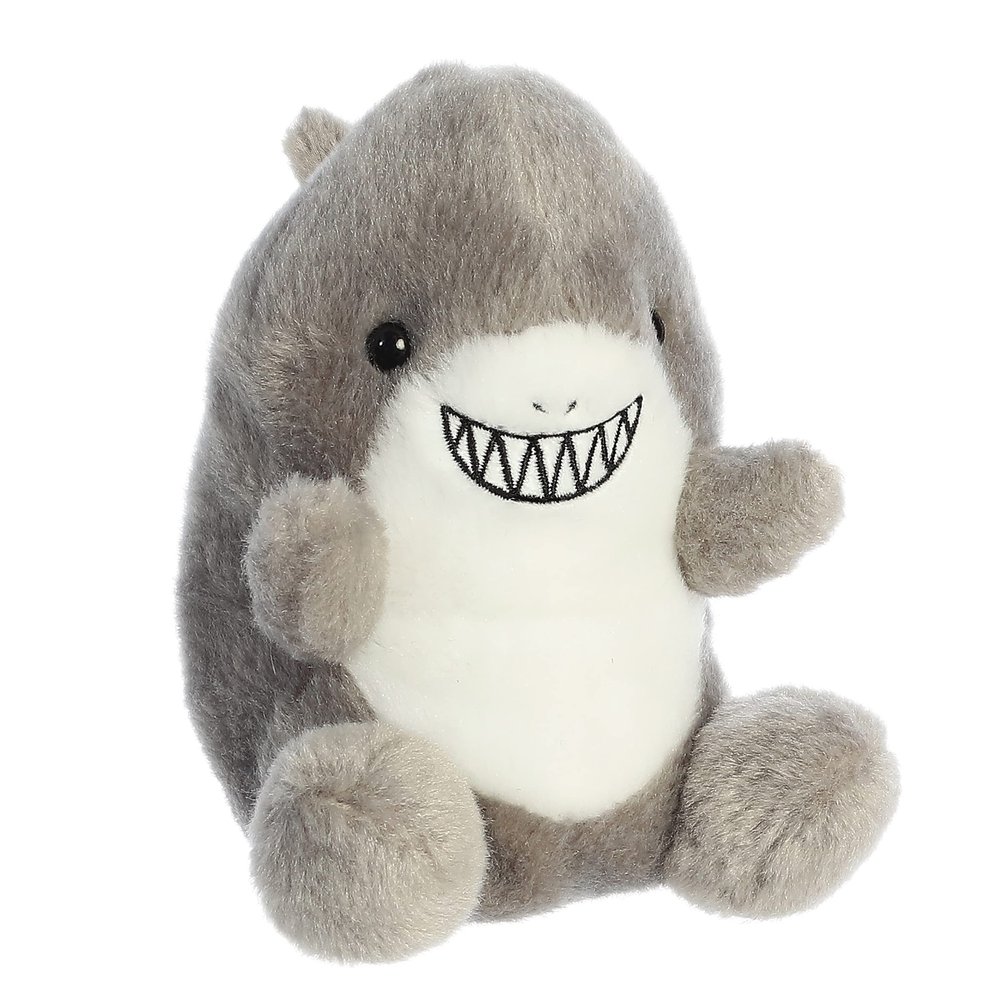 Aurora Adorable Palm Pals Chomps Shark Stuffed Animal - Fun Collectible Plush for Kids and Adult Collectors - Perfect for Decorating Rooms and Birthday Gifts - Gray 5 Inches