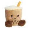 Aurora Adorable Palm Pals Milky Tea Boba Stuffed Animal - Fun Collectible Plush for Kids and Adult Collectors - Perfect for Decorating Rooms and Birthday Gifts - Brown 4 Inches view 2