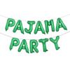 16 inch Pajama Party Balloons Banner Girls Sleepover Birthday Party Decoration Slumber Parites Banner Colorful Balloons Backdrop (PAJAMA PARTY Green) view 1