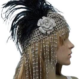 carole flapper hair jewelry