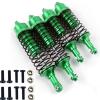 Aluminum Front&Rear Shocks Absorber Assembled for 1/10 Slash 4x4 4WD 2WD Rustler VXL Stampede RC Car Upgrade Part 4PCS/set (Green) view 1