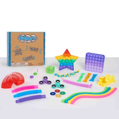 Just Play Fidgetz Just Play Fidgetz Combo Set Fidget Toys Assortment, Sensory Toys for Kids and Adults, Anxiety and Stress Relief Toys, Multi-Color