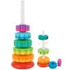 JUXUE Baby Spinning Stacking Toys for Toddlers 1-3, Rainbow Ring Stacker Montessori Toys for Babies 6-12 Months, 1 2 3 One Year Old Girl Boy Christmas Birthday Gifts, Autism Sensory Learning Toy view 1