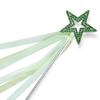 Lovelyshop Light Green Crystal Metal Star Fairy Wand with Ribbon for Girls Halloween Decorations view 1