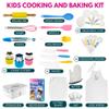 KEFF 30 Pcs Kids Kitchen Set for Cooking & Baking - Real Utensils with Kid Safe Cutting Board and Knife Set for Junior Chef. Montessori Kitchen Tools for Toddlers BPA-Free view 2