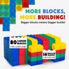 BiggoBlocks Big Blocks for Kids Ages 4-8, Indoor & Outdoor Blocks for Kids Jumbo Games, Large Building Blocks (96 PC) Standard Set view 2
