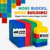 BiggoBlocks Big Blocks for Kids Ages 4-8  Indoor & Outdoor Blocks for Kids Games  Large Building Blocks (48 pc) Learner Set view 2