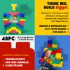 BiggoBlocks Big Blocks for Kids Ages 4-8  Indoor & Outdoor Blocks for Kids Games  Large Building Blocks (48 pc) Learner Set view 4