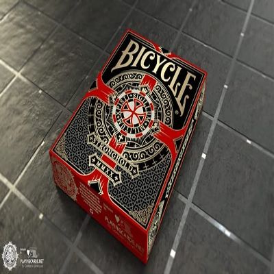 Bicycle Stronghold Crimson Playing Cards Standard Poker Deck by Gamblers Warehouse