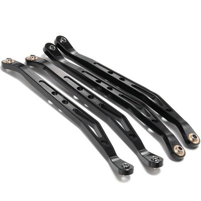 Greendhat RC Car Upper and Lower Suspension Shift Link Rod Linkage for 1/10 AXIAL Wraith 90018 Metal Link Rod Upgrade Parts ( Color : Upper Black )