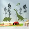 DTLIFEK Green Dinosaur Vinyl Wall Decals, 2 Sheets, Giant Tree Decoration for Kids Teens Bedroom Living Room Nursery Playroom Decor view 3