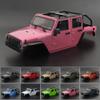 1:10 Scale 313mm Wheelbase Wrangler Rubicon Convertible Hard Body Kit for 1/10 RC CrawlerTraxxas TRX4 Axial SCX10 Redcat GEN8 ( Color : Dark Grey ) view 2