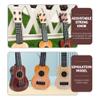STOBOK Ukelele Toys Guitar Ukulele Plastic Ukulele Guitar Musical Educational Music for Musical Beginner Learning Educational Boys Girls Beige Toddler Toddler Toys Instruments view 4