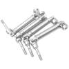 2Pairs Vgoohobby Stainless Steel Front & Rear Drive Shaft CVD Driveshaft Upgrades Parts Compatible with Traxxas Slash 4X4/Stampede 4X4/Rustler 4X4 Hoss RC Truck Car view 2