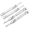 2Pairs Vgoohobby Stainless Steel Front & Rear Drive Shaft CVD Driveshaft Upgrades Parts Compatible with Traxxas Slash 4X4/Stampede 4X4/Rustler 4X4 Hoss RC Truck Car view 3