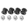 Vgoohobby 12mm Hex Wheel Hubs RC Hex Hub Drive Adapter Thickness 12mm Offset Extension Compatible with Axial SCX10 90046 D90 Tamiya MST 1/10 RC Crawler Car (Black) view 2