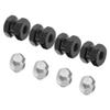 Vgoohobby 12mm Hex Wheel Hubs RC Hex Hub Drive Adapter Thickness 12mm Offset Extension Compatible with Axial SCX10 90046 D90 Tamiya MST 1/10 RC Crawler Car (Black) view 3