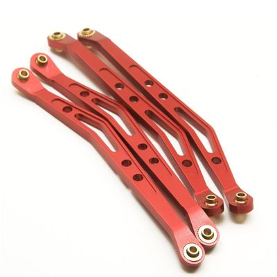 Greendhat RC Car Upper and Lower Suspension Shift Link Rod Linkage for 1/10 AXIAL Wraith 90018 Metal Link Rod Upgrade Parts ( Color : Upper Red )
