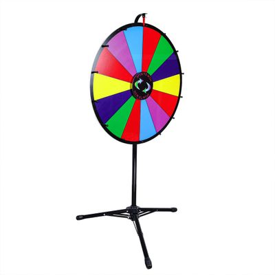 FixtureDisplays 24" Prize Wheel Tripod Floor Stand Spinning Gameshow Tradeshow Carnival Fortune 119558
