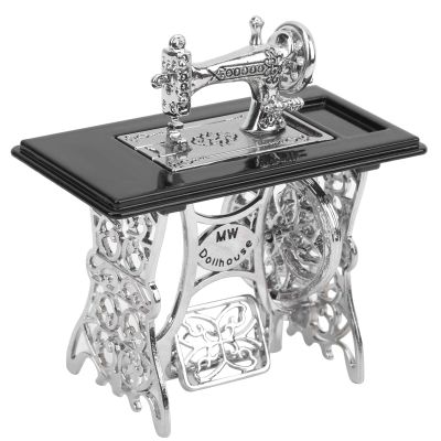 Agatige Miniature Sewing Machine, 1/12 Dollhouse Sewing Machine Furniture for 1/12 Doll House Decoration Accessory(#1)
