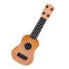 STOBOK Boys and Girls Plastic Ukulele Toy 10 Inch Musical Instrument for Beginners 4 Strings for Hand-eye Coordination Fun Music Learning for Toddlers view 1