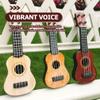 STOBOK Boys and Girls Plastic Ukulele Toy 10 Inch Musical Instrument for Beginners 4 Strings for Hand-eye Coordination Fun Music Learning for Toddlers view 4