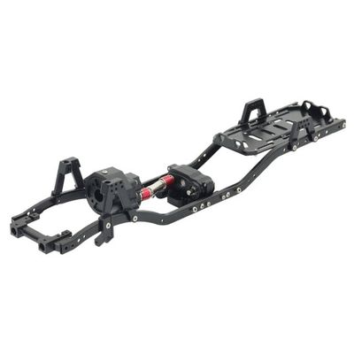 Greendhat SCX10 Metal Chassis Frame kit 313mm Wheelbase with Prefixal Planetary Gearbox Portal Axle for 1/10 RC Crawler Off Road Truck ( Color : Frame Chassis )