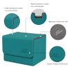 AEGIS GUARDIAN Card Deck Box for MTG, Commander Deck Box Hold 120+ Sleeved Cards, Leather Strong Magnet Card Deck Case Holder for Magic Cards TCG CCG, Green view 2
