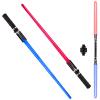 MIWIND 2-in-1 LED Dual Swords Set with FX Sound and Realistic Handle, Expandable Light Saber for Kids and Adults, Halloween Warriors - Light Swords Toy view 1