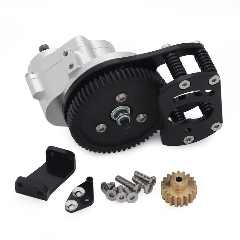 1/10 Proportion CNC Metal Chassis Frame with Transmission Gearbox for RC Crawler Car RC4WD Gelande II FJ40 G2 D90 TF2 Defender ( Color : C )