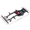 1/10 Proportion CNC Metal Chassis Frame with Transmission Gearbox for RC Crawler Car RC4WD Gelande II FJ40 G2 D90 TF2 Defender ( Color : C ) view 3