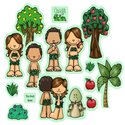 Garden of Eden Adam & Eve Bible Felt Set for Flannel Board Stories