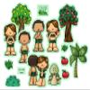 Garden of Eden Adam & Eve Bible Felt Set for Flannel Board Stories view 1