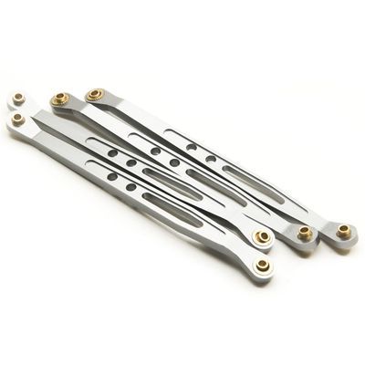 Greendhat RC Car Upper and Lower Suspension Shift Link Rod Linkage for 1/10 AXIAL Wraith 90018 Metal Link Rod Upgrade Parts ( Color : Lower Titanium )