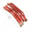 Greendhat RC Car Upper and Lower Suspension Shift Link Rod Linkage for 1/10 AXIAL Wraith 90018 Metal Link Rod Upgrade Parts ( Color : Lower Titanium ) view 4