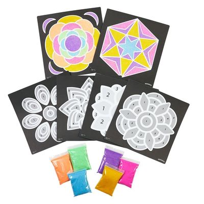 Colorations World of Art - India Rangoli, 6 Designs with Sand