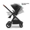 Mompush Ultimate2 Baby Stroller, Premium Convertible Full-Size Stroller for Toddler, Reversible Seat with One Hand Recline Adjustment, Car Seat Adapter Included view 4