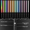 Oueyes Lightsabers Metal Hilt Light Sabers RGB 16 Colors 2 in 1 Dueling Type-C Rechargeable Sword for Adult Kids Halloween Thanksgiving Christmas New Year Cosplay Gift Toys (Black) view 2