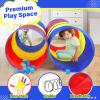 PigPigPen Kids Tunnel for Toddlers,Pop Up Play Tunnel Tent for Babies or Dogs, Indoor & Outdoor Toys for Kids Backyard Playset (Classic 2 Pack Tunnels) view 3