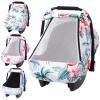 SMTTW Car Seat Cover for Babies, Stretchy Breathable Carseat Canopy, Multiuse Infant Stoller Cover for Baby Boys Girls, Privacy Breastfeeding Coverage Protect Baby from Wind, Sun (Red Cowned Crane) view 1