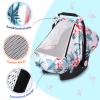 SMTTW Car Seat Cover for Babies, Stretchy Breathable Carseat Canopy, Multiuse Infant Stoller Cover for Baby Boys Girls, Privacy Breastfeeding Coverage Protect Baby from Wind, Sun (Red Cowned Crane) view 2
