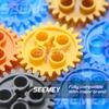 SEEMEY 855Pcs MOC Spare STEM Parts, Cars Gears Axles Wheels Connectors Building Block Accessories Pieces Sets, Chain Link Pins Connector Joints Bricks, Shock Absorber view 2